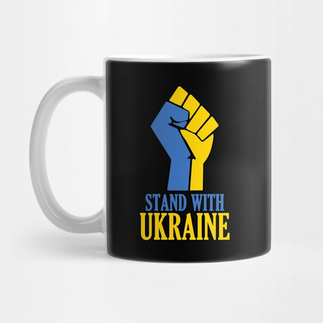 Stand With Ukraine Power Fist by Design Monster